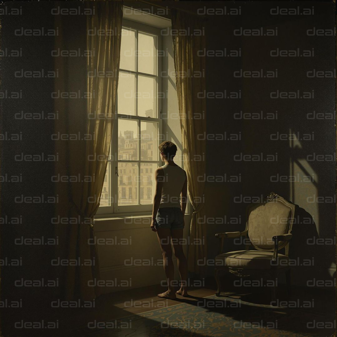 "Morning Reflections by the Window"