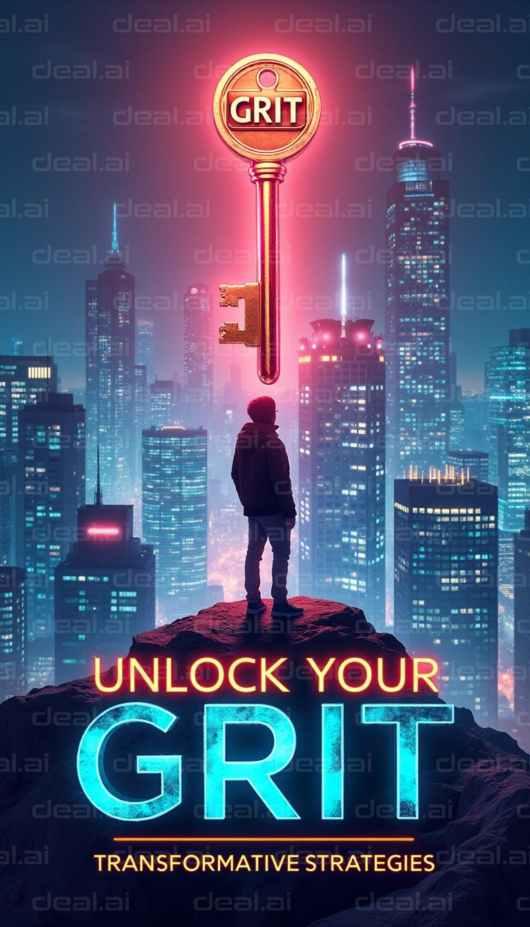 Unlock Your Grit Key to Transformation deal.ai Art Marketplace(04)