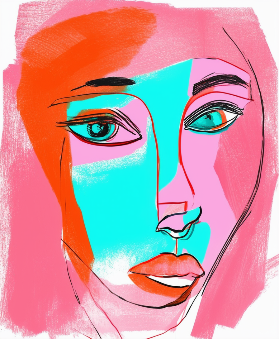 Vibrant Abstract Portrait