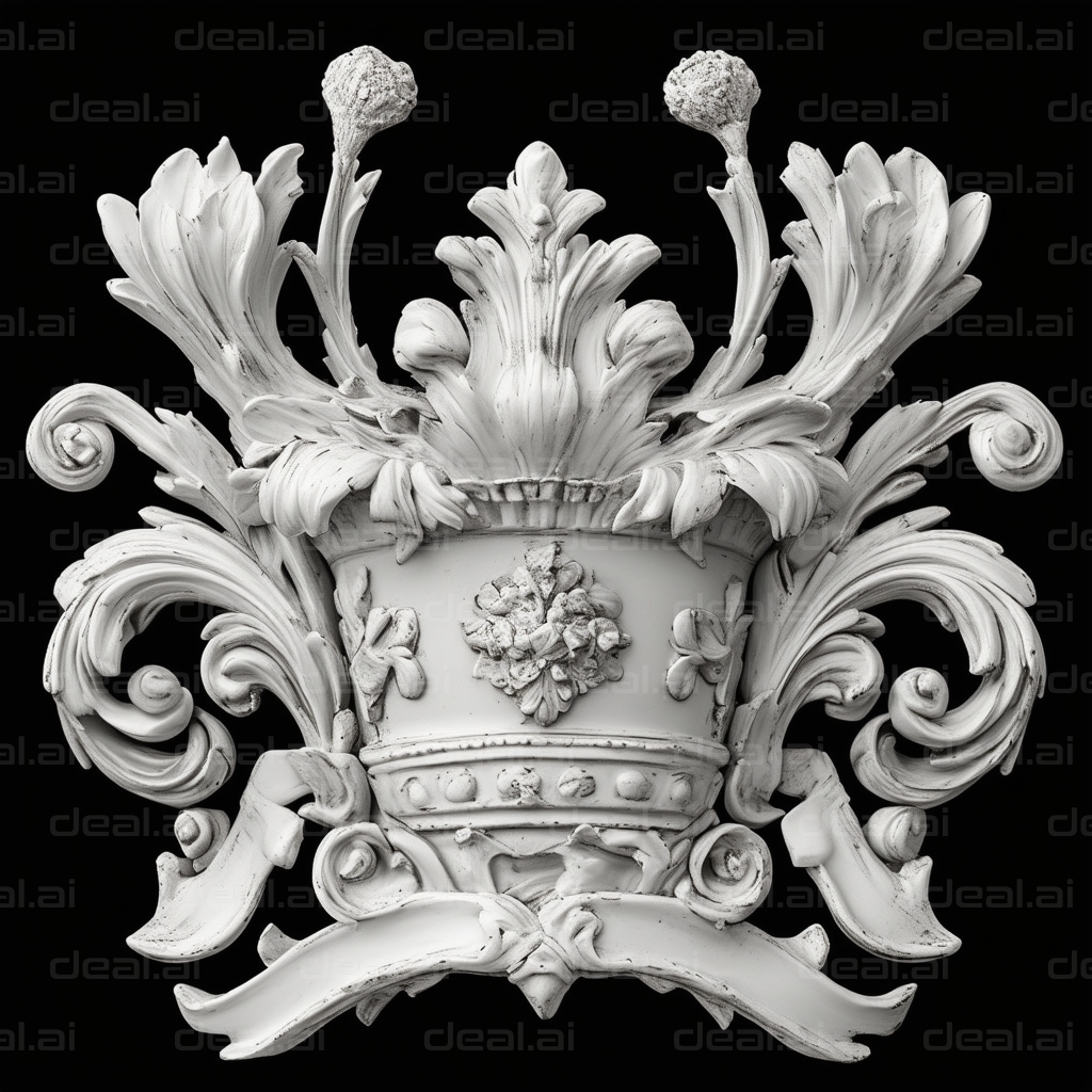 Ornate Floral Crown Sculpture