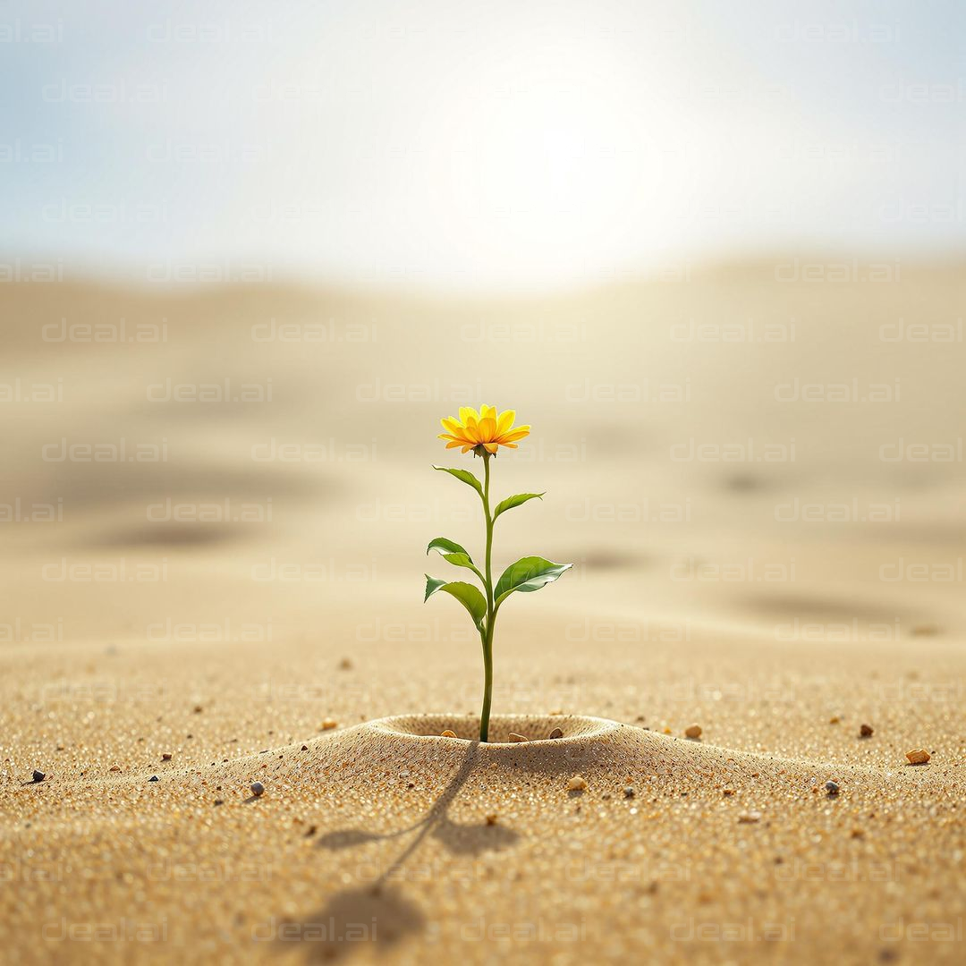 "Desert Blossom of Hope"