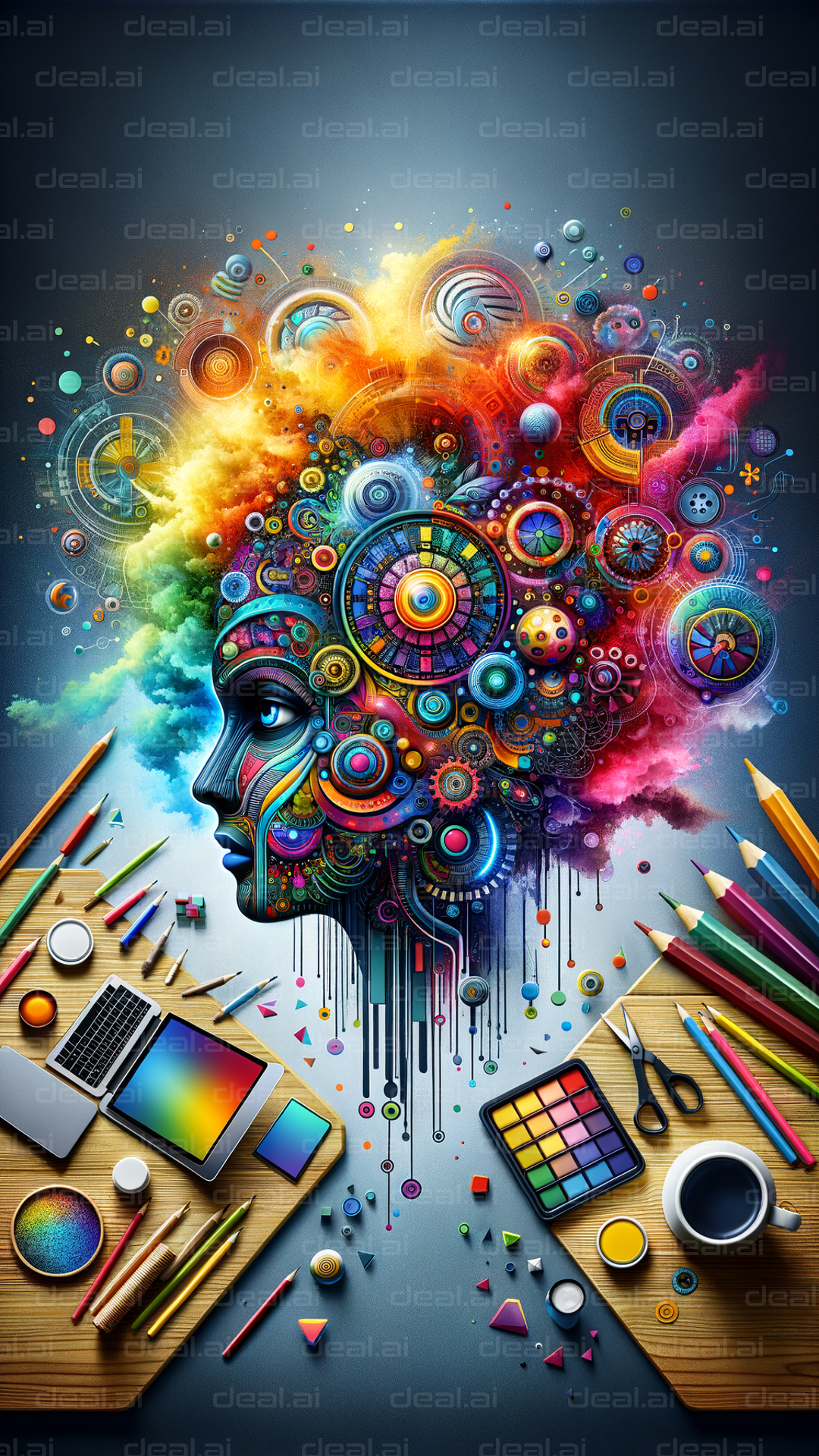 "Colorful Creative Mind Explosion"