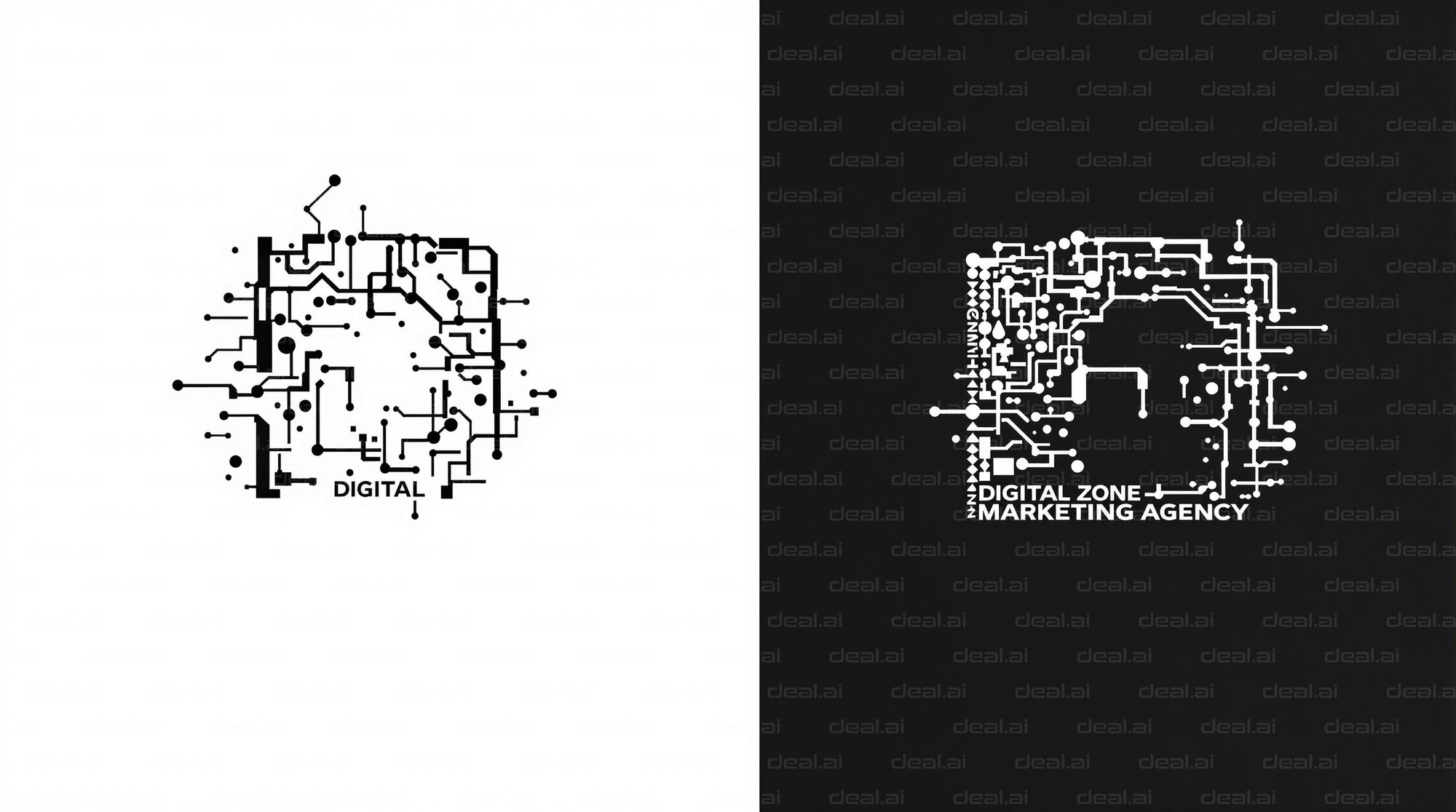 Digital Zone Circuit Graphic