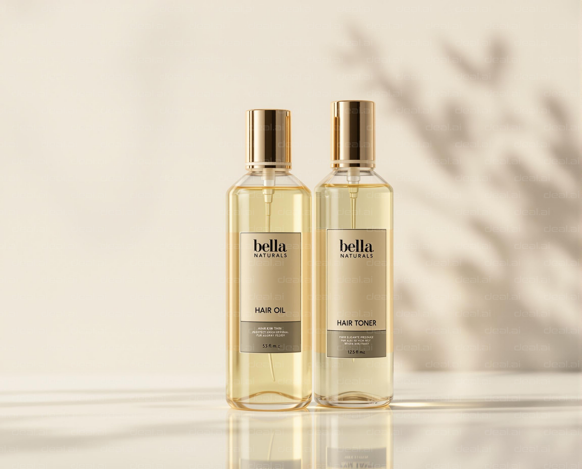"Elegant Hair Care: Oil and Toner"