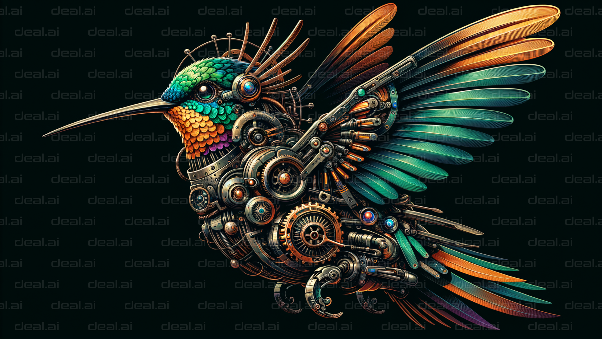 "Steampunk Hummingbird"