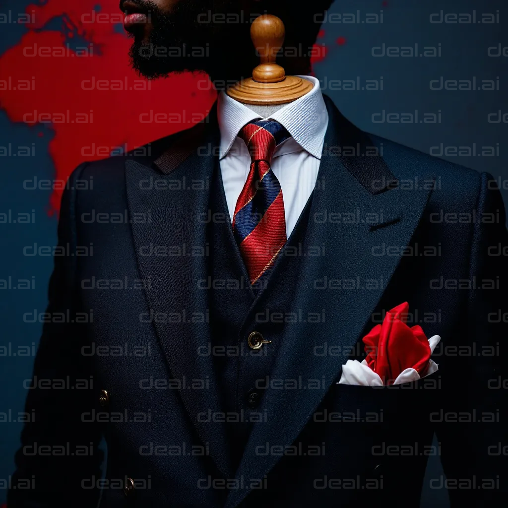 Elegant Suit and Tie Display