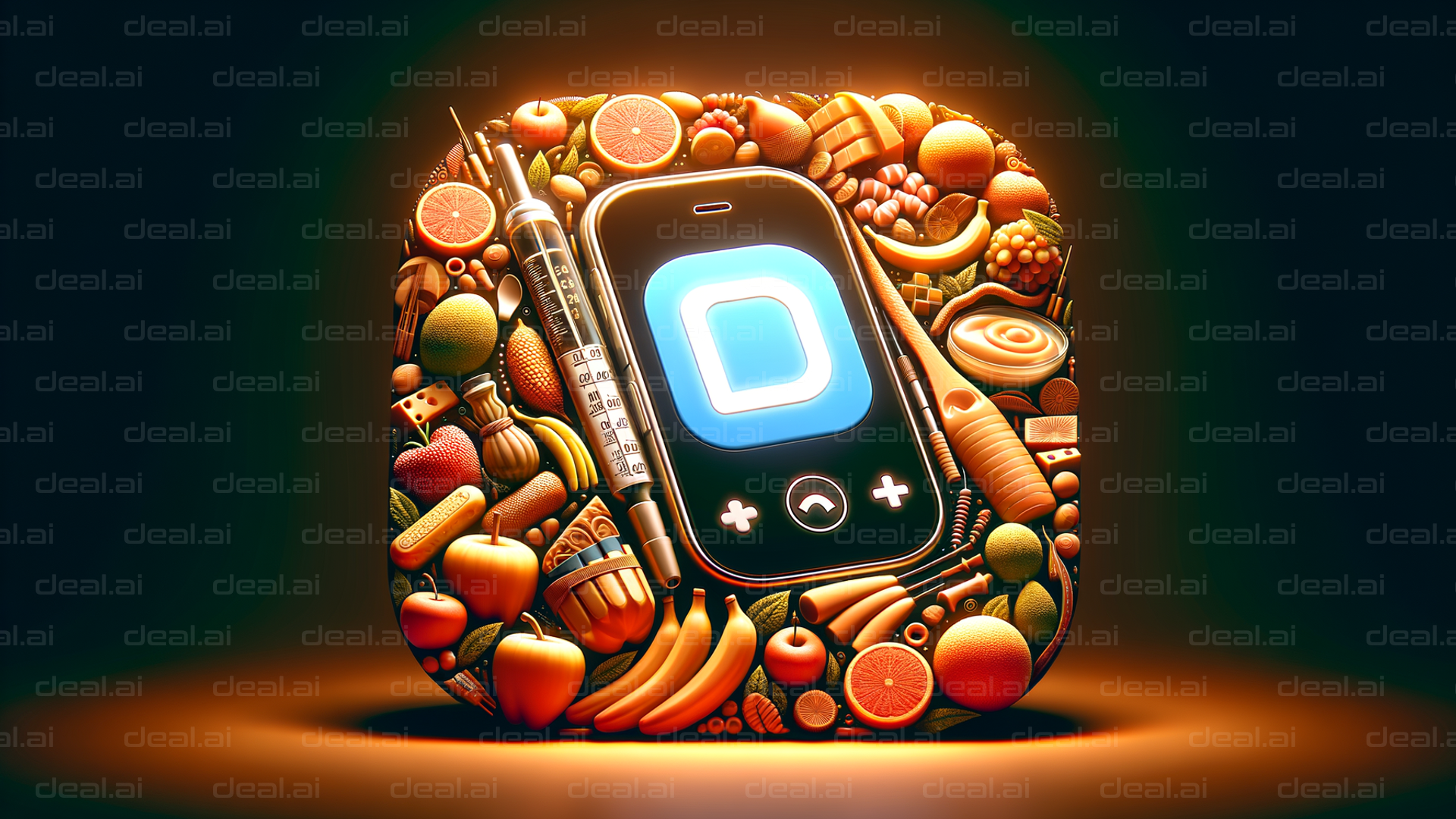 "Diabetes Management App Illustration"