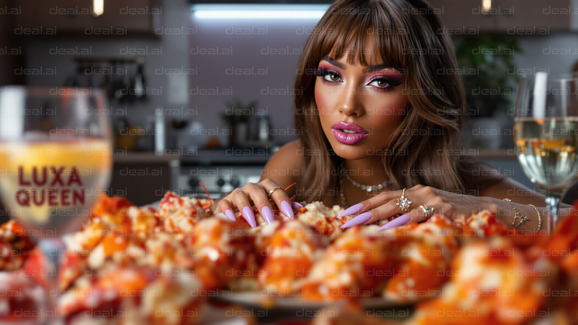 "Glamorous Seafood Feast"