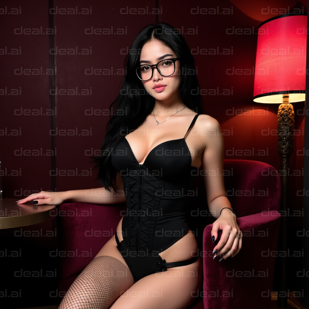 Stylish Elegance in Black Lingerie