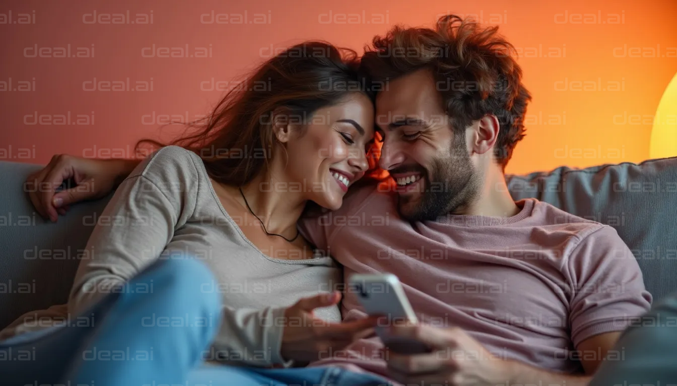 Couple Sharing a Happy Moment Together