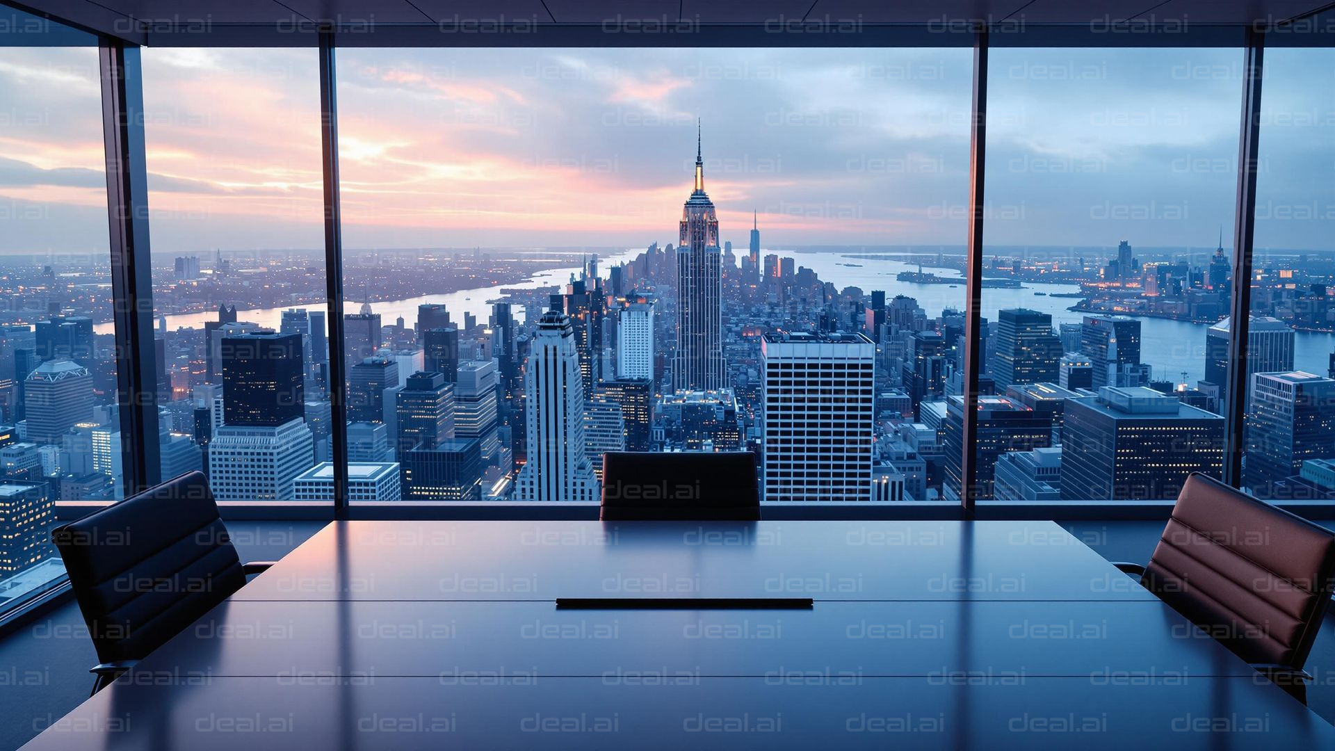"Skyline from Boardroom Window"