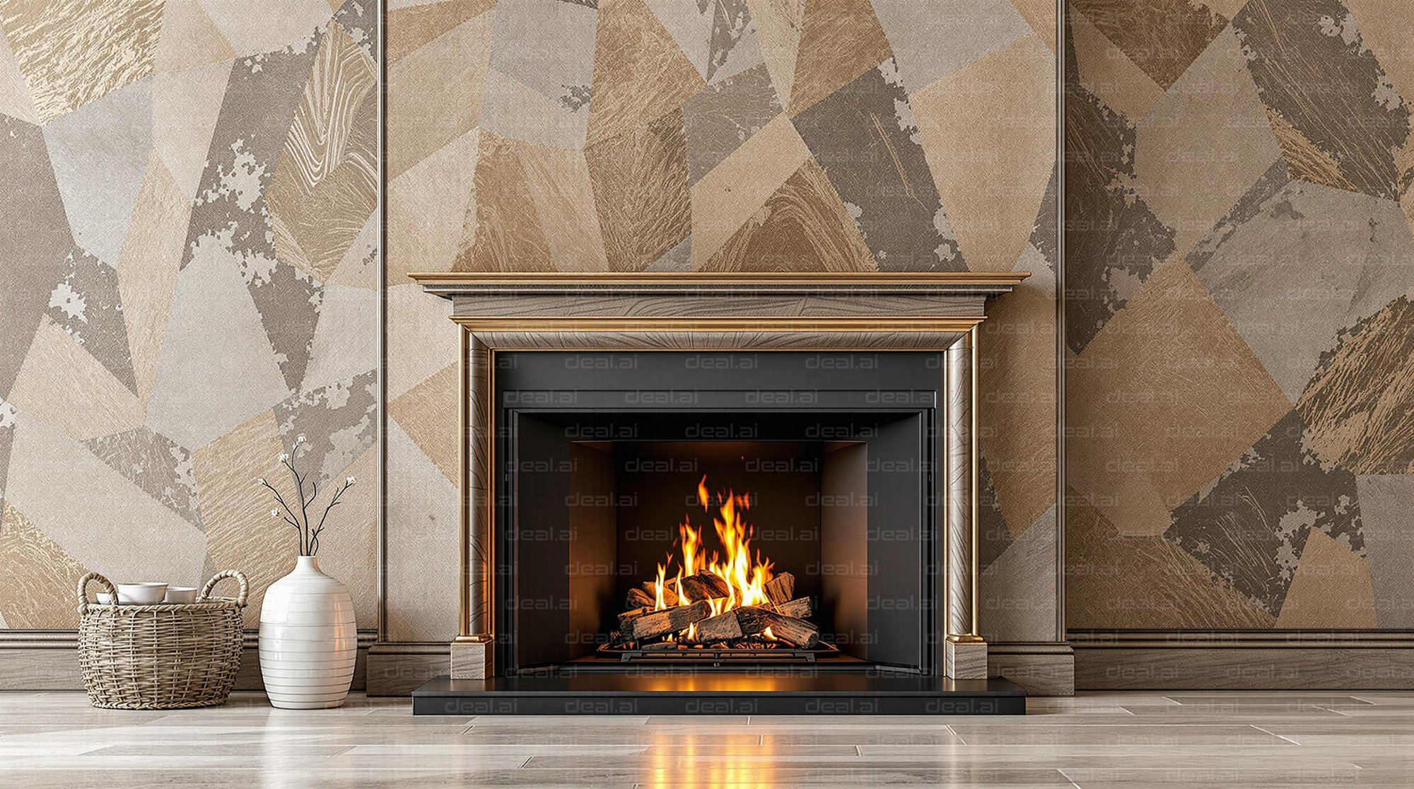 Cozy Fireplace and Elegant Décor