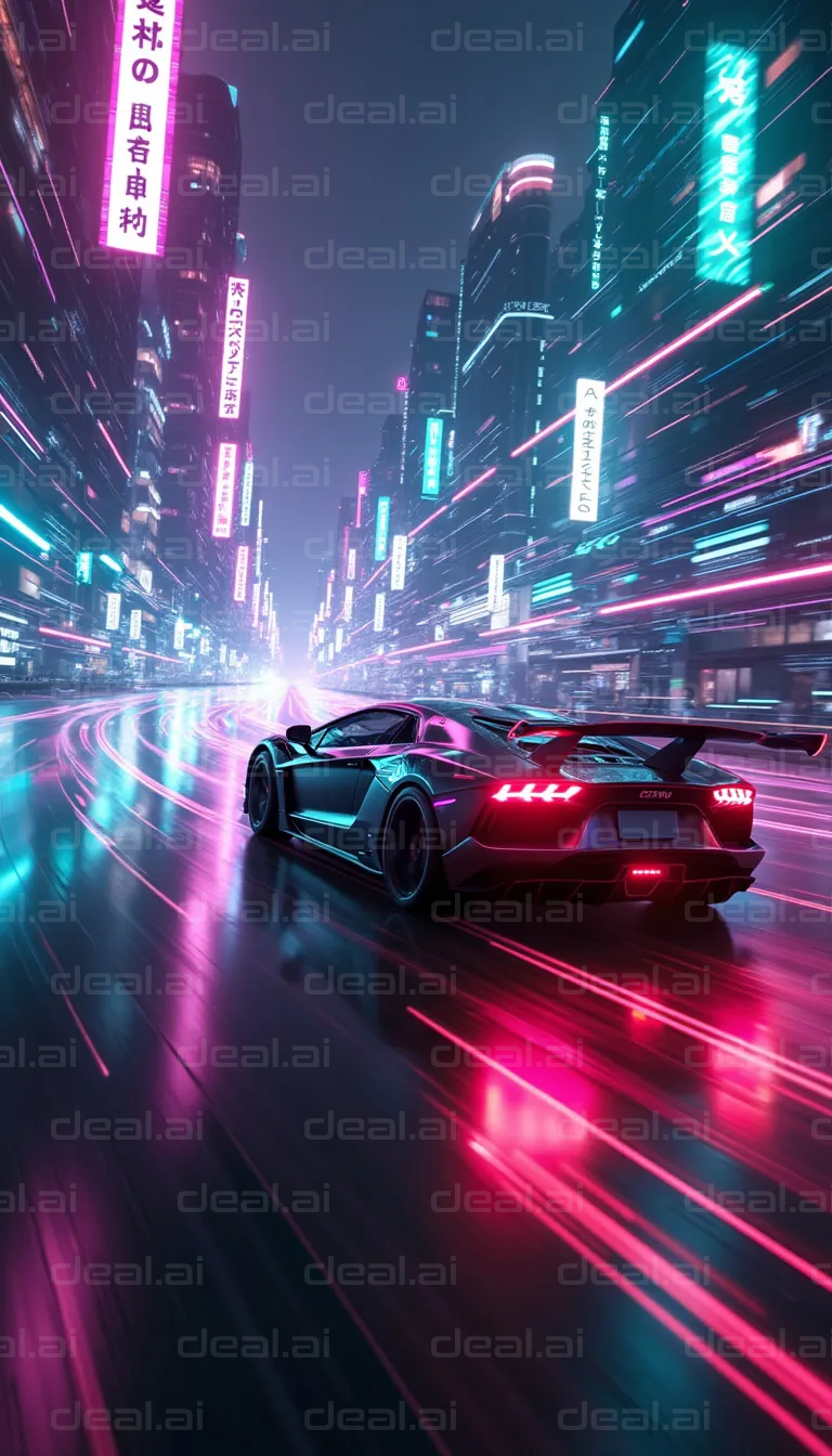 "Neon Nights: Futuristic City Drive"