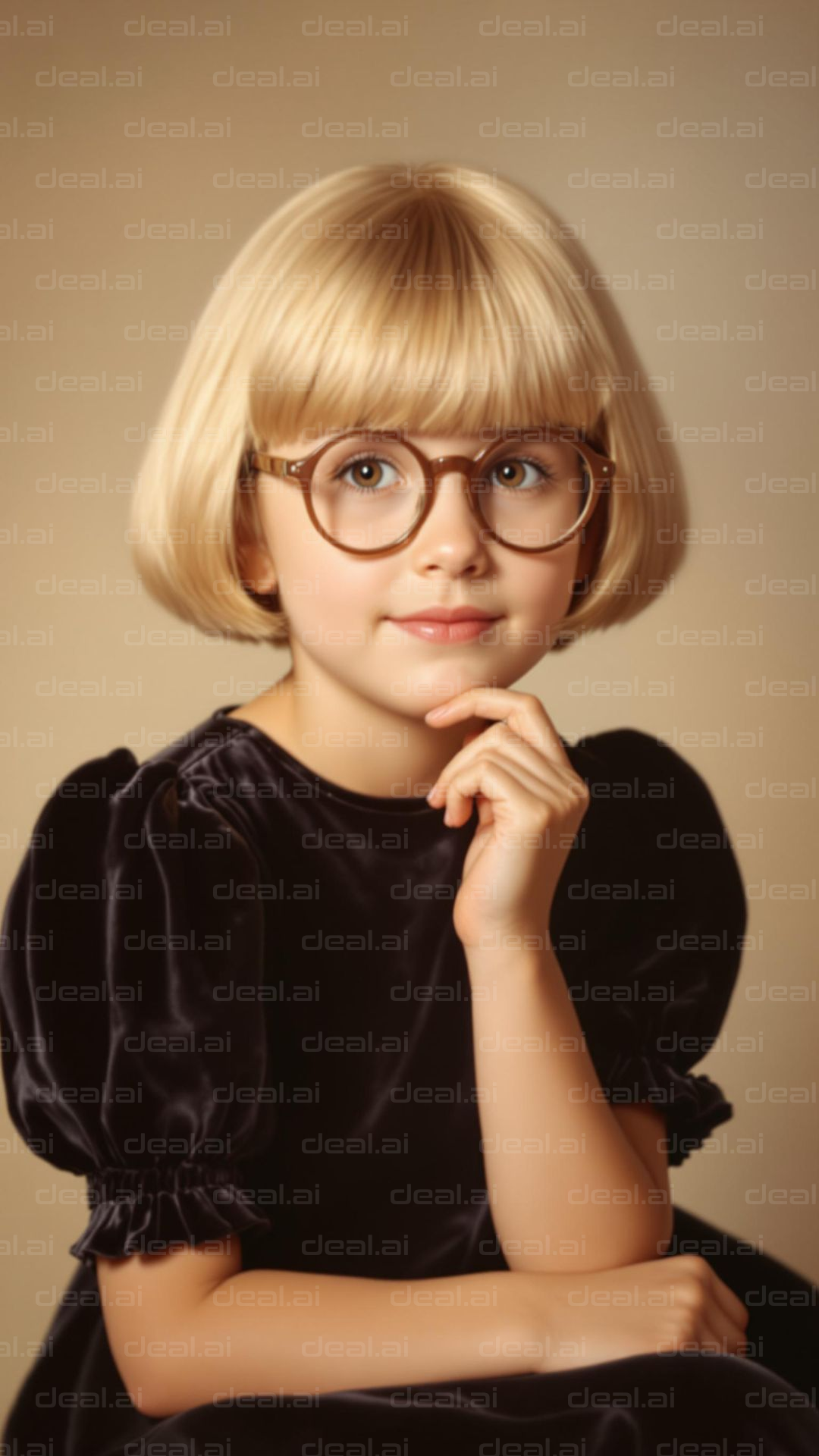 Charming Vintage Child Portrait