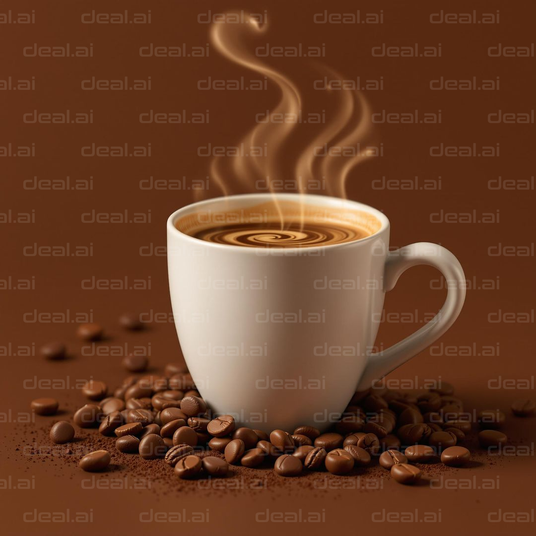 "Steaming Coffee Bliss"