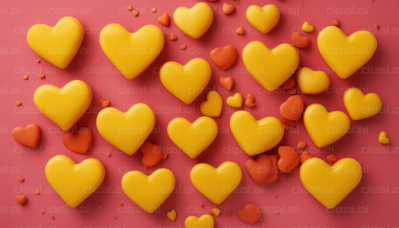 Yellow and Orange Heart Galore