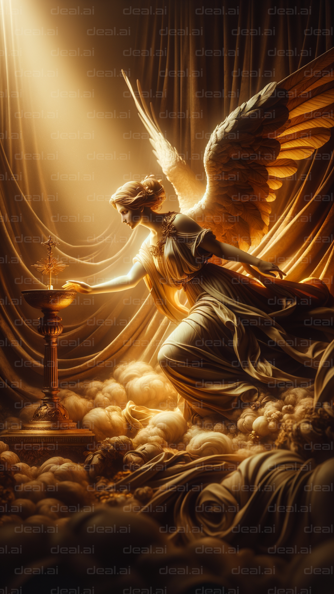 "Celestial Light and Serenity"