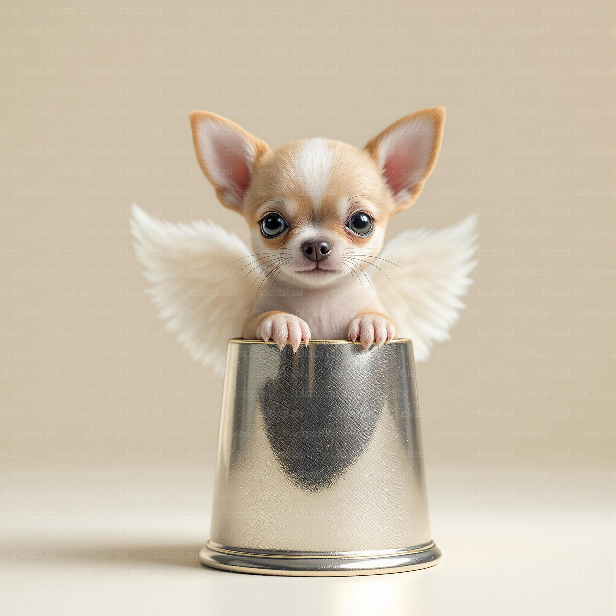 Tiny Angel Pup in a Cup