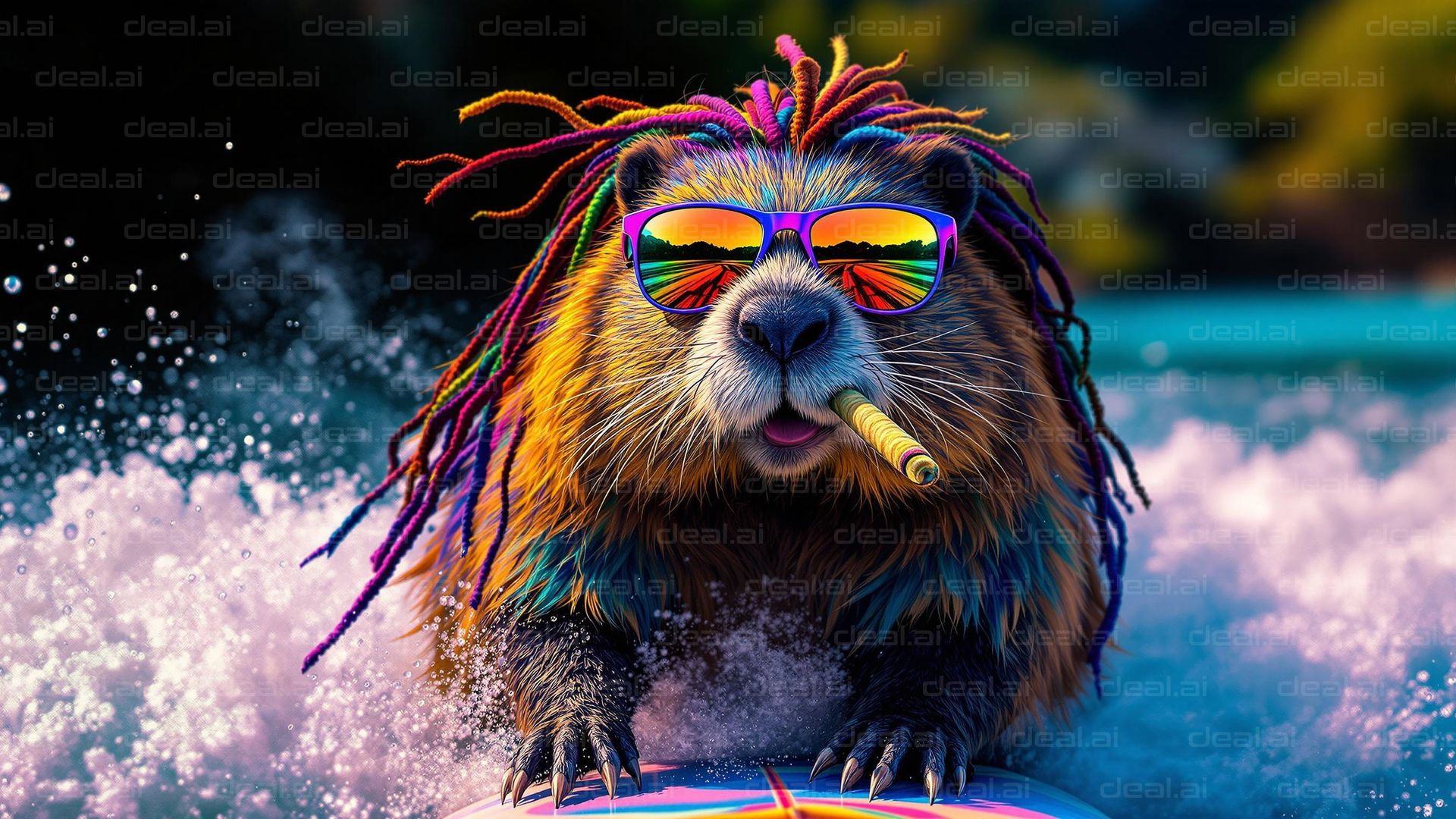 Surfing Beaver in Style