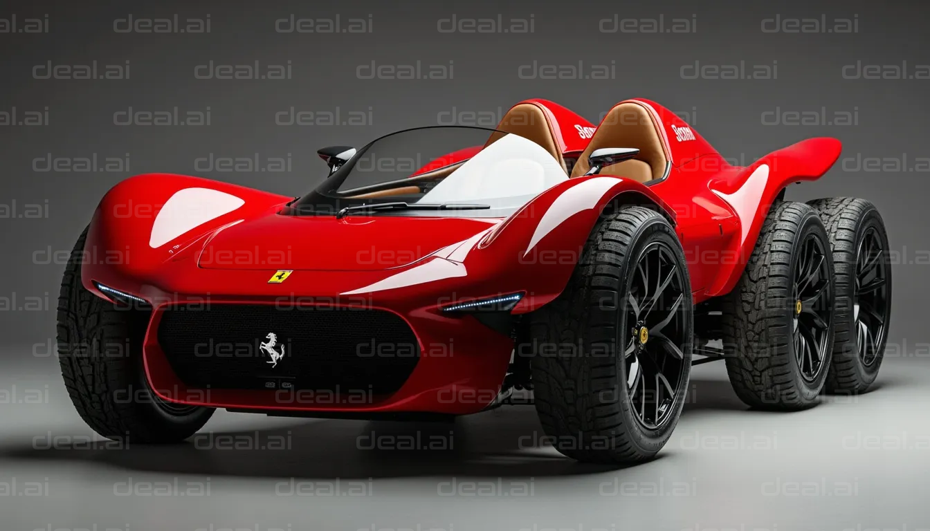 Futuristic Six-Wheel Concept Car