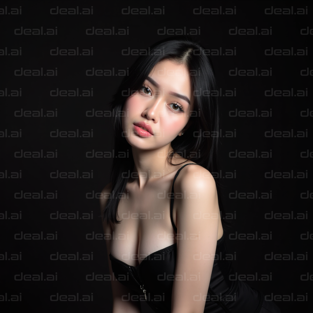 Elegant Portrait in Black Attire