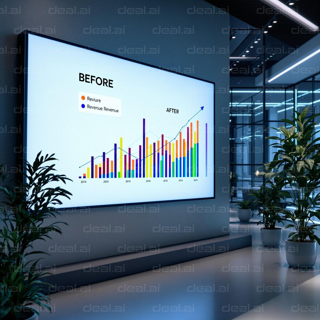 Office Revenue Growth Chart Display