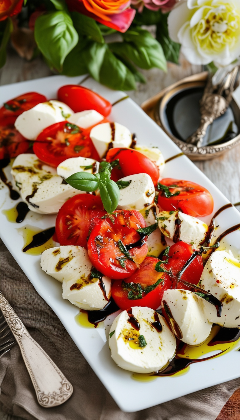 Caprese Salad with Balsamic Drizzle