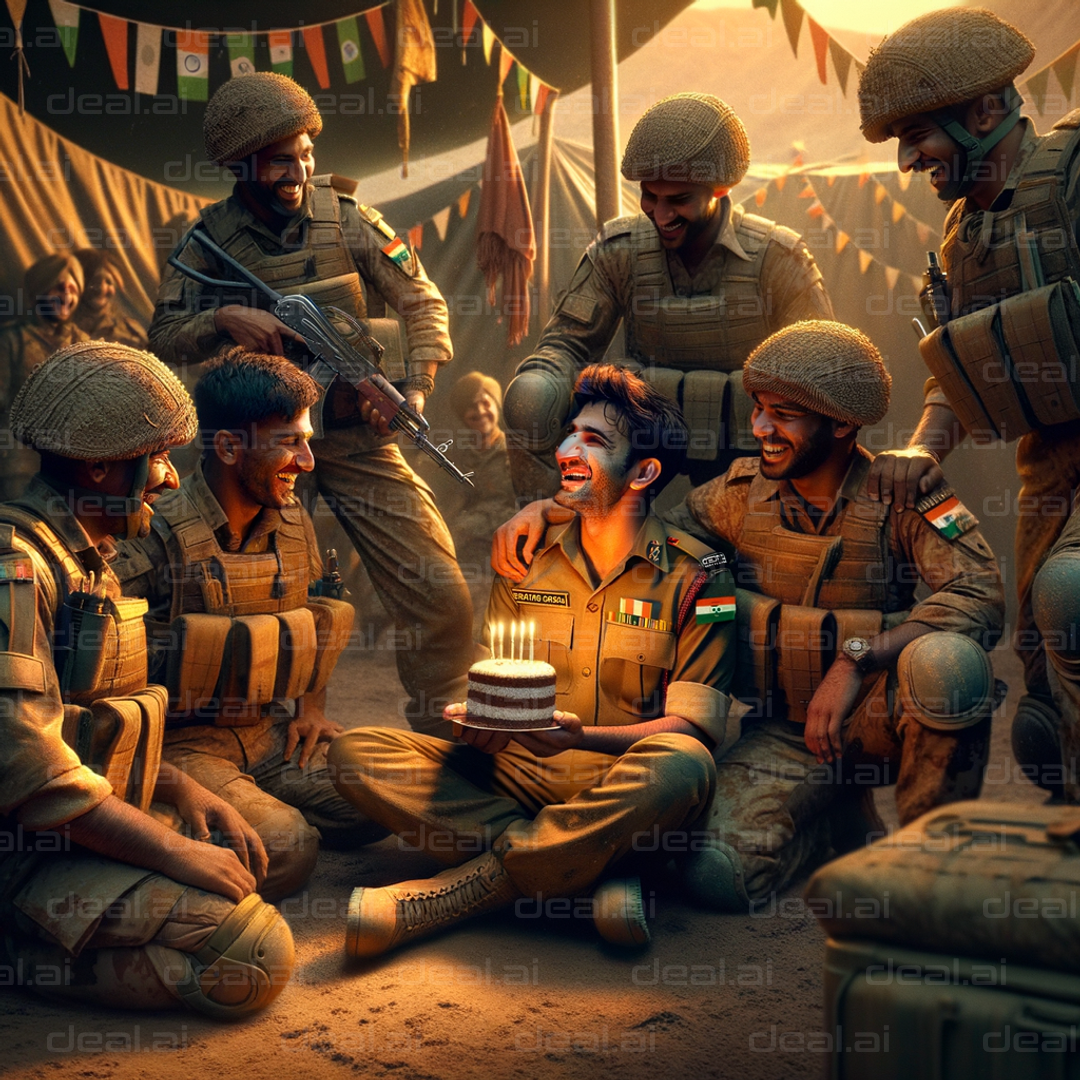 "Celebrating a Birthday on Duty"