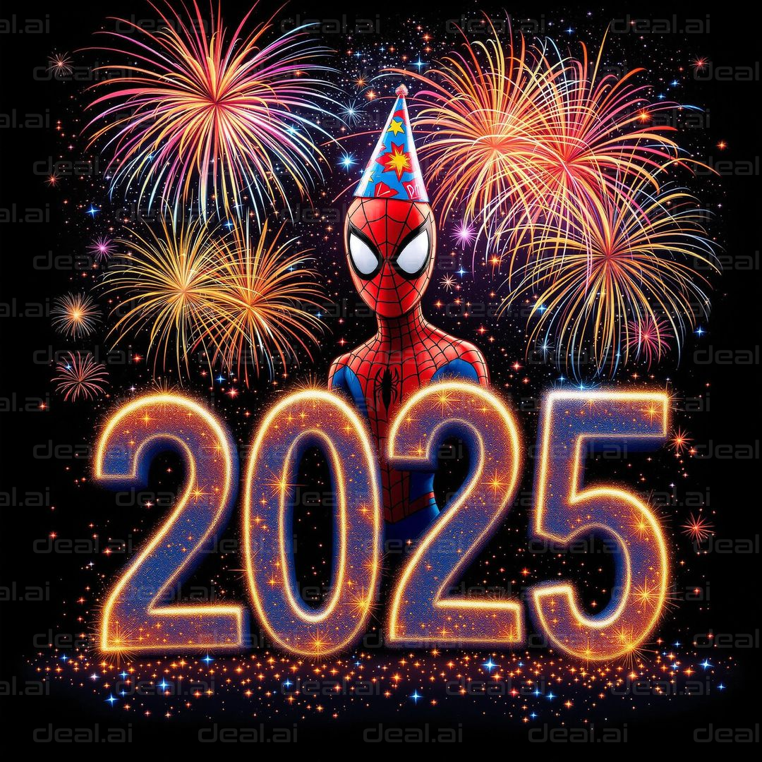 Superhero New Year 2025 Celebration