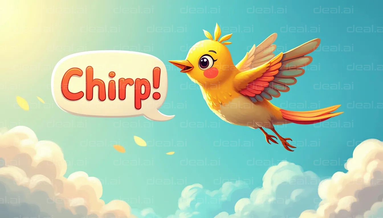 "Happy Chirping Bird in the Sky"