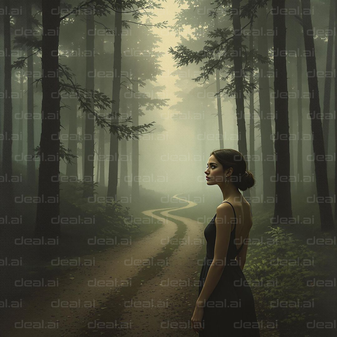 "Enigmatic Forest Path Journey"