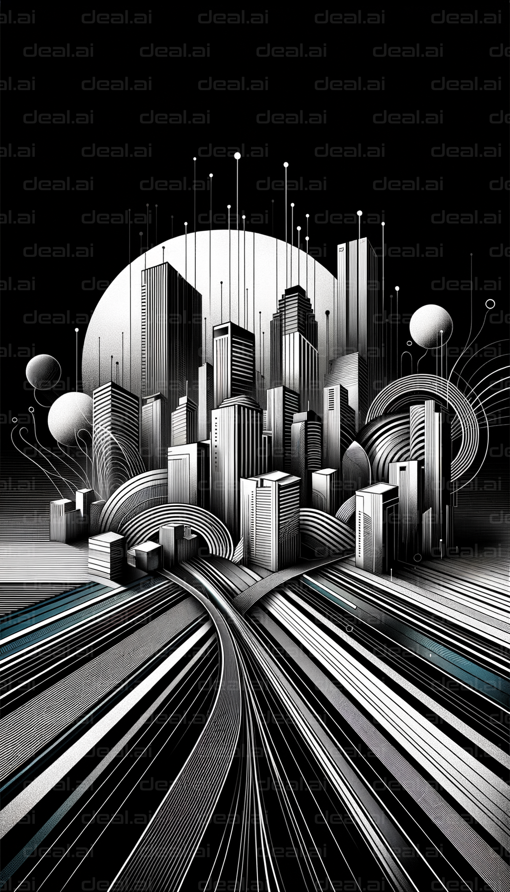 Futuristic Urban Design Artwork