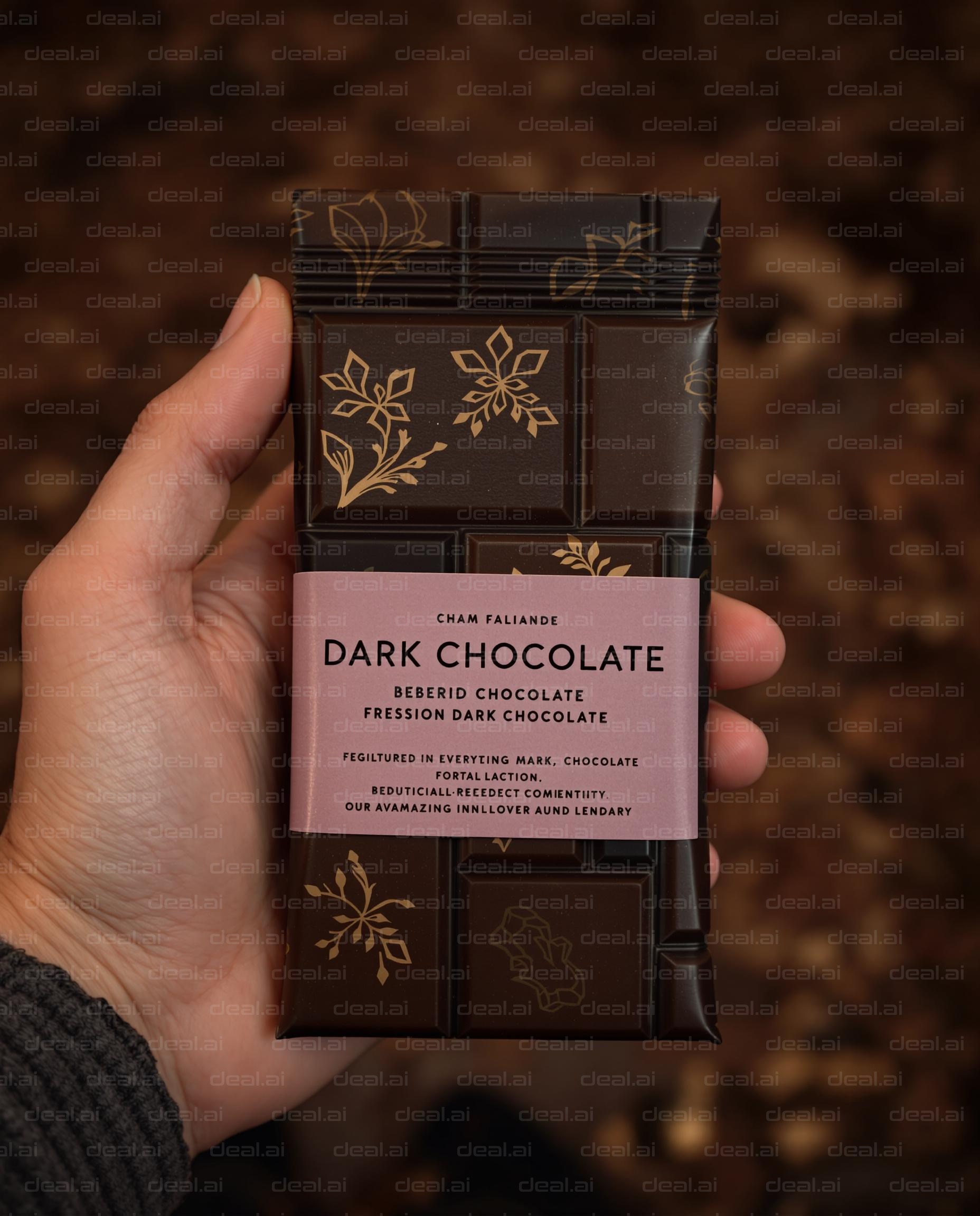 "Elegant Dark Chocolate Bar Design"