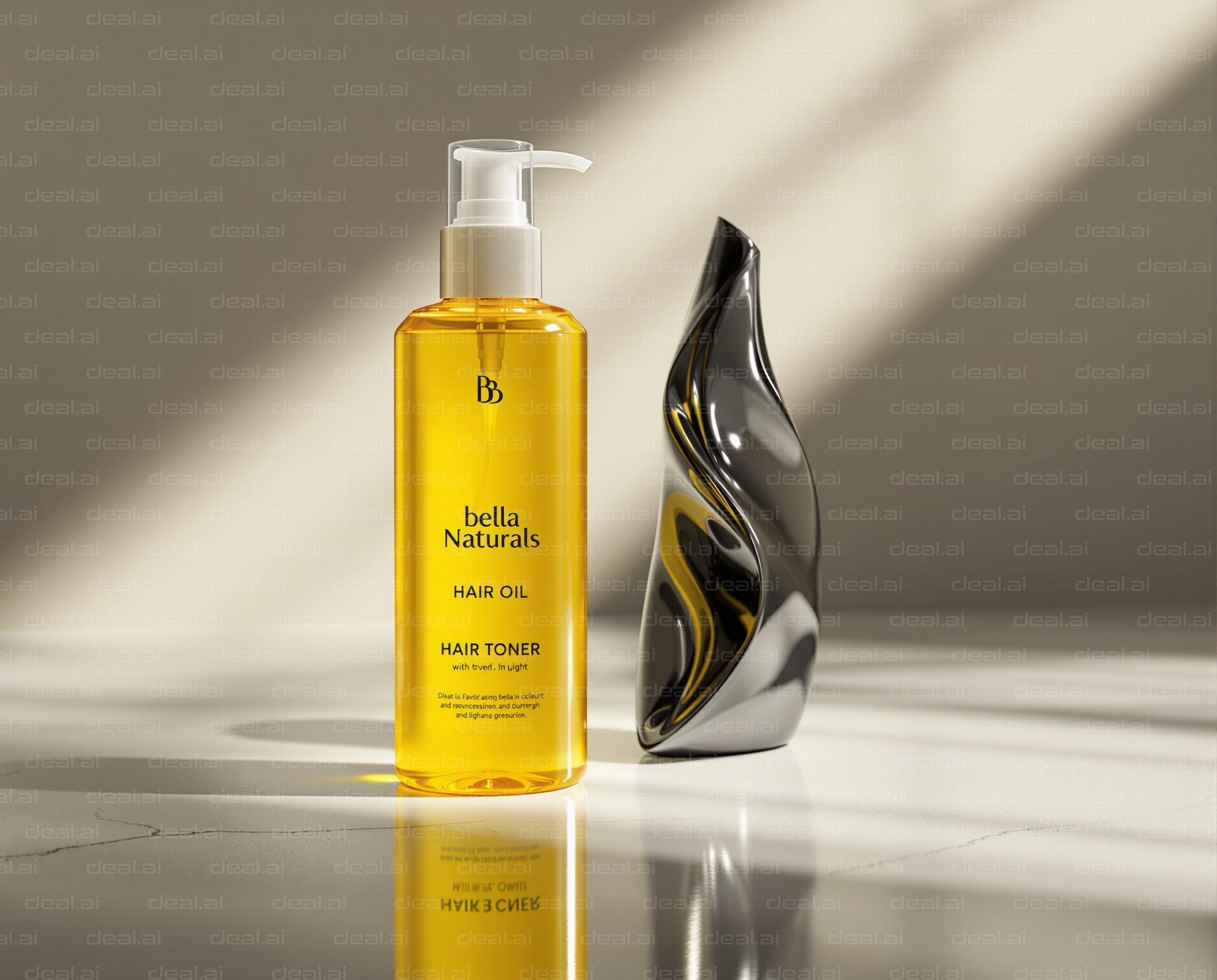 "Elegant Hair Oil Display"