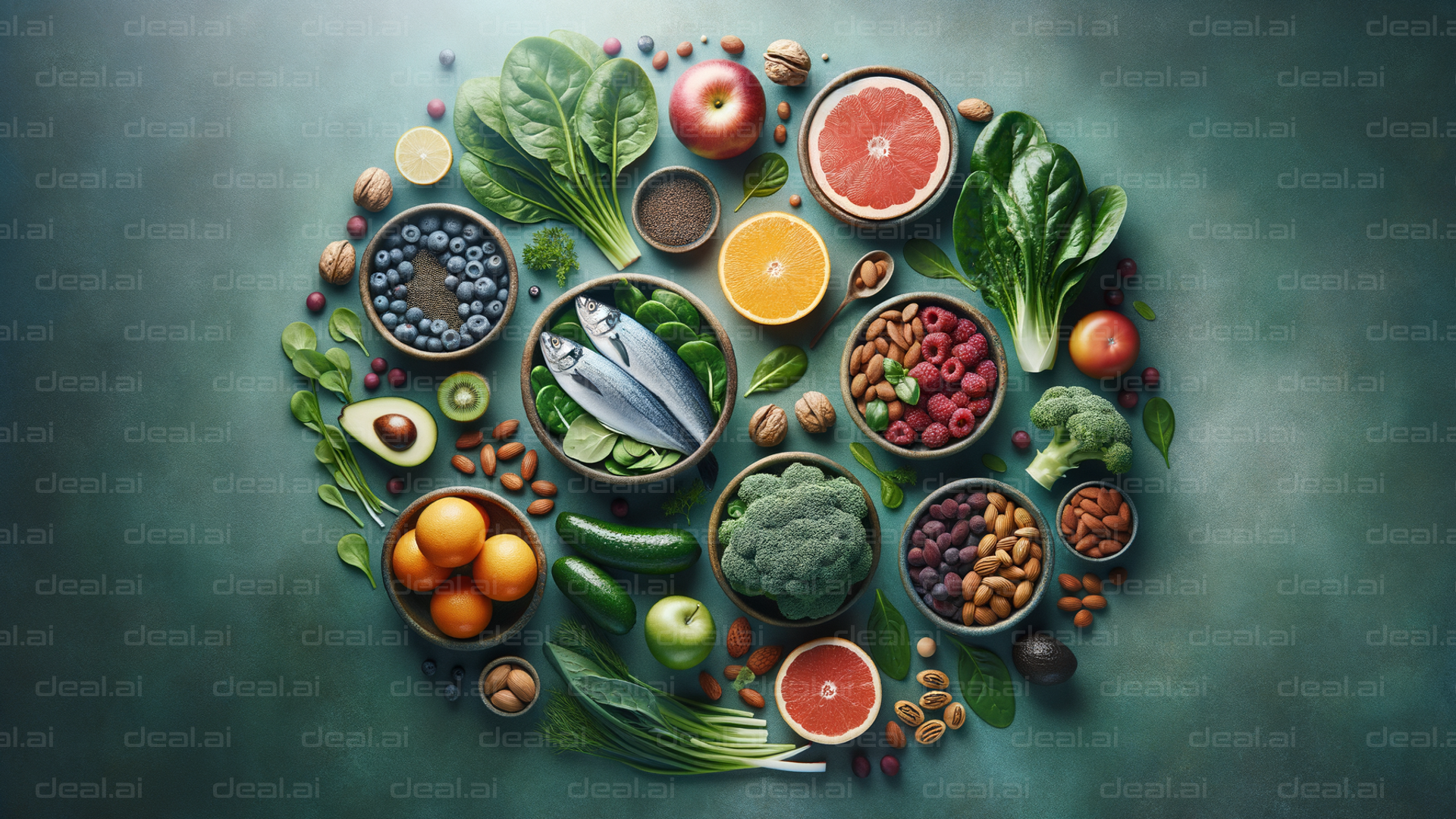 "Colorful Assortment of Healthy Foods"