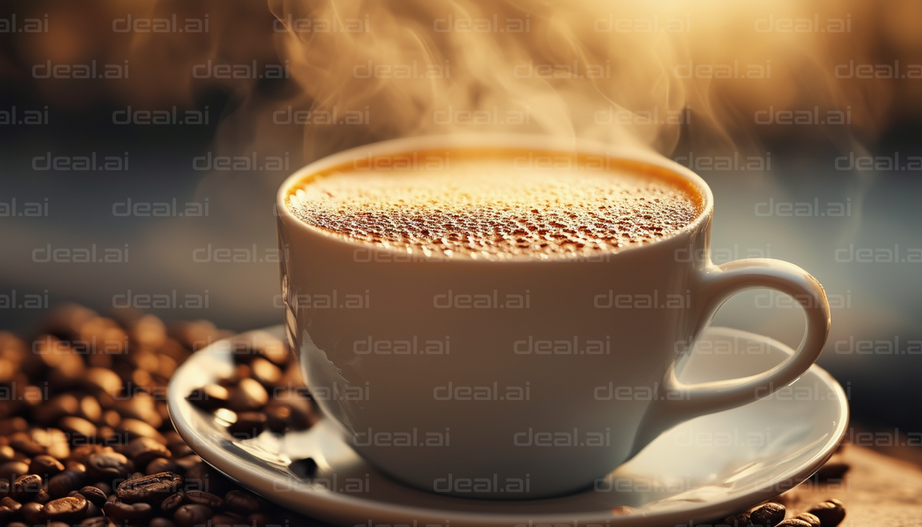 Steaming Cup of Morning Coffee