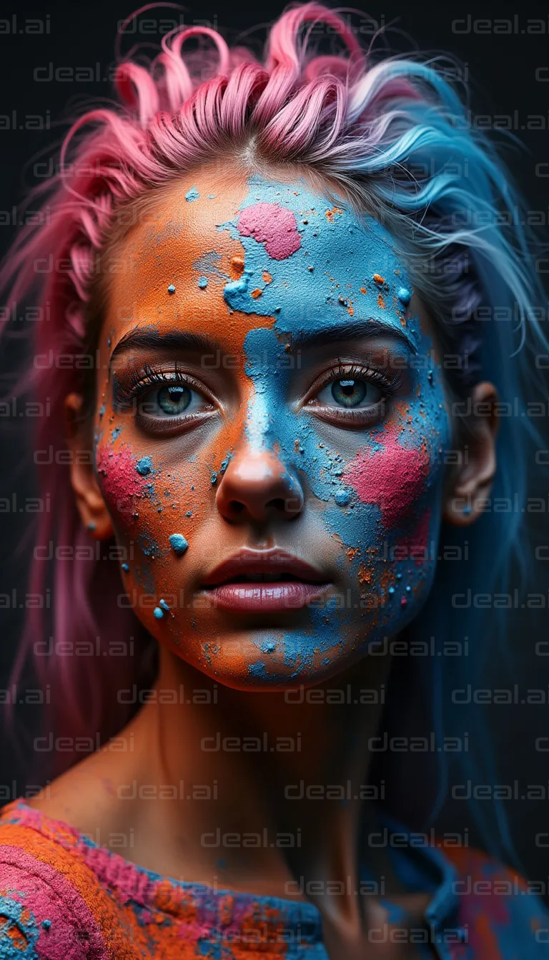 Colorful Expressionism Portrait