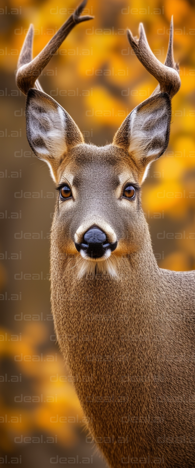 Deer in Autumn Woods