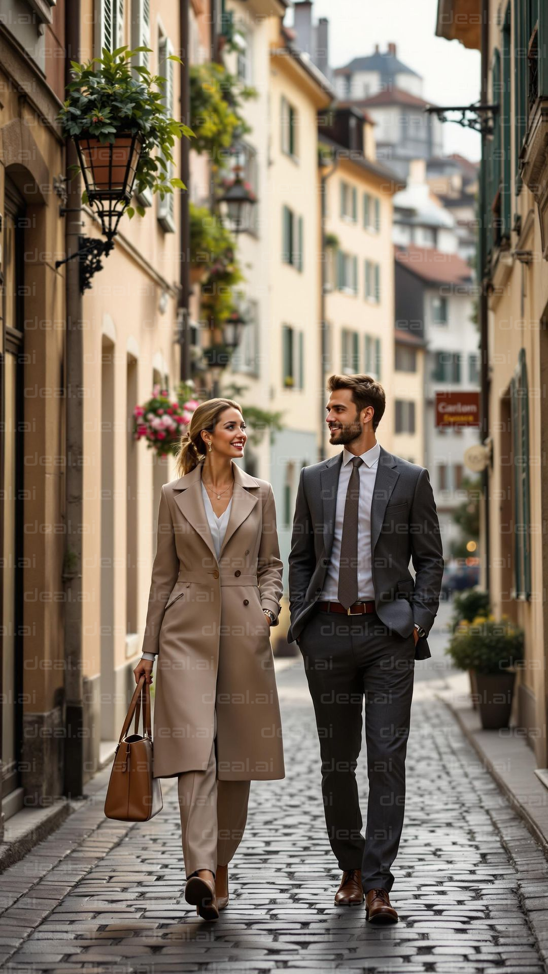 Stylish Stroll Through Charming Streets