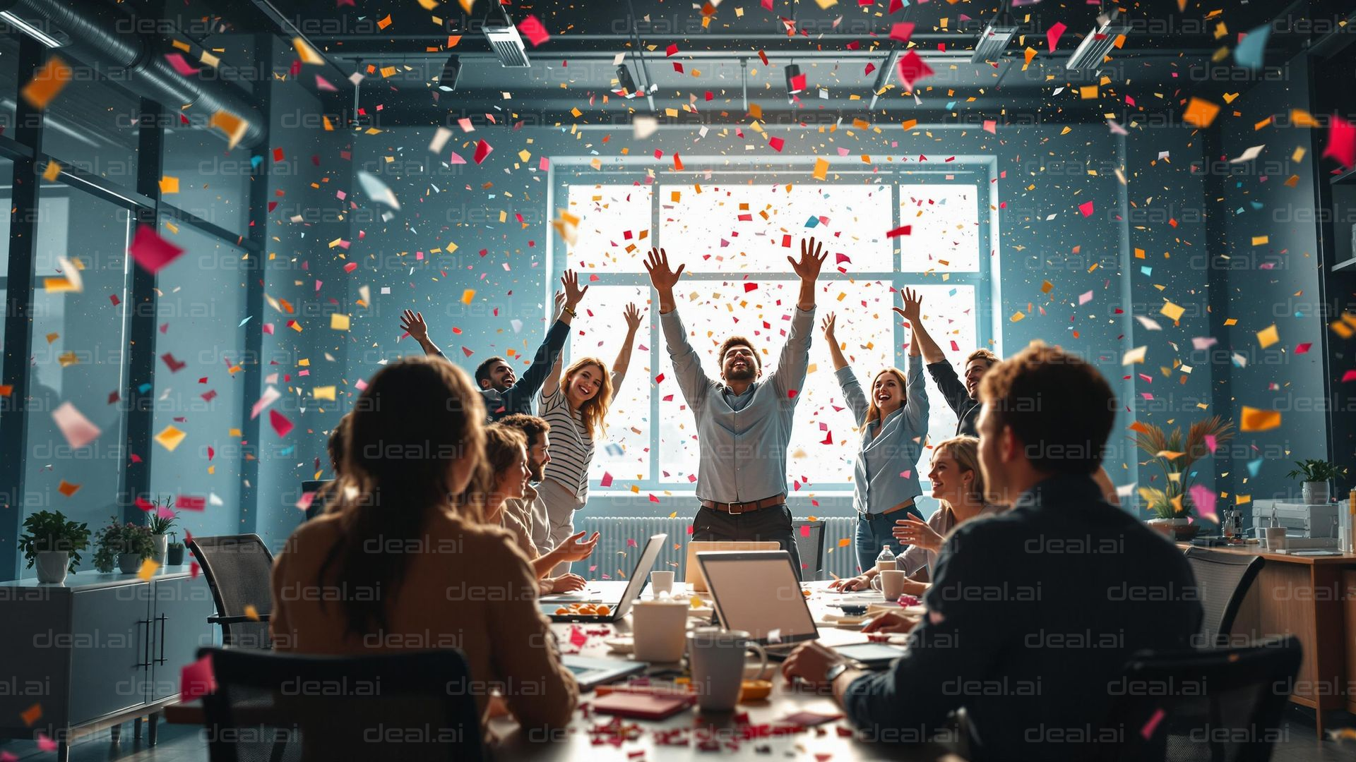 Office Celebration in Full Swing
