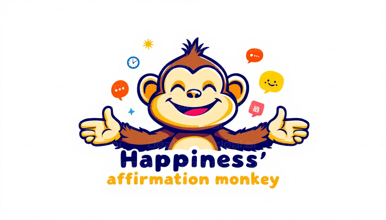 Affirmation Monkey Smiling Brightly