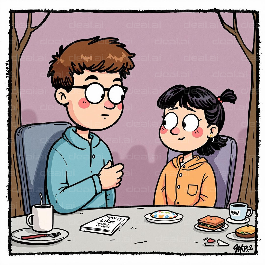 "Heartfelt Words Over Coffee"