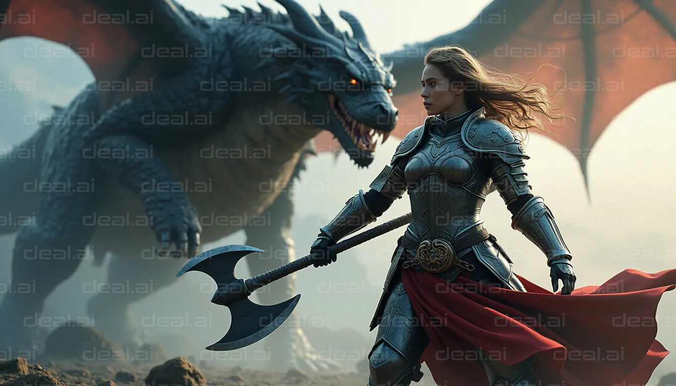 Warrior Princess and Her Dragon Ally