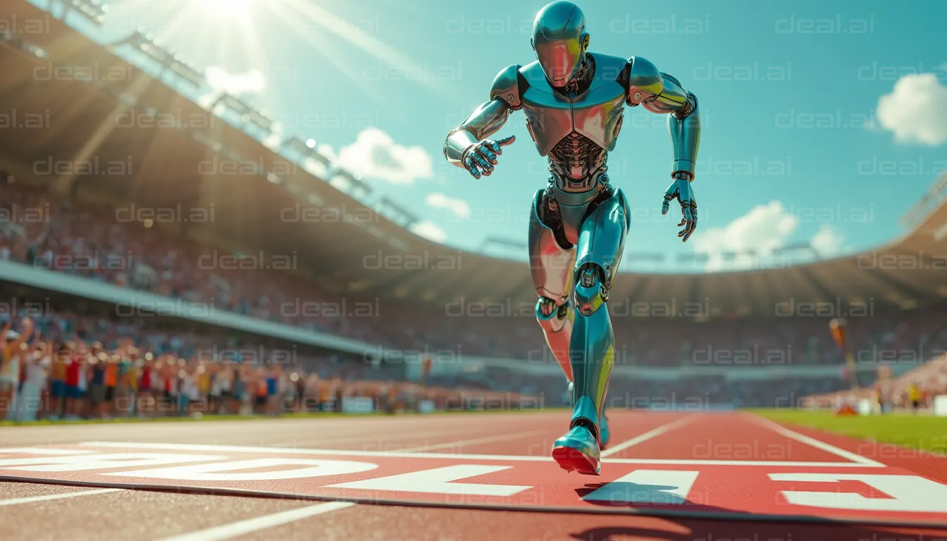 "Robot Athlete Finishes Race"