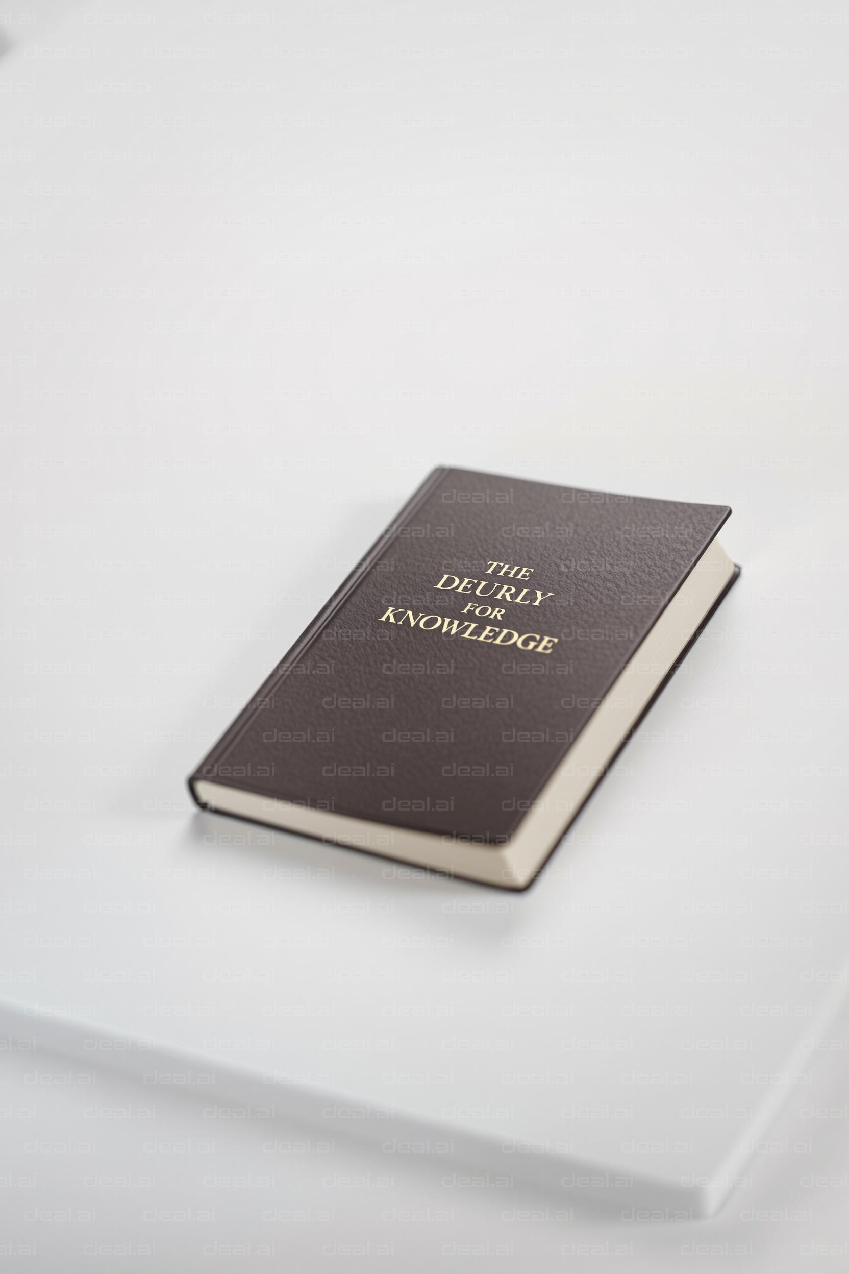 Book of Knowledge on White Surface