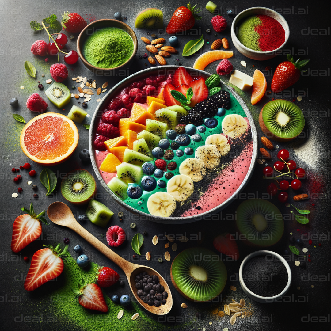 Colorful and Nutritious Fruit Bowl