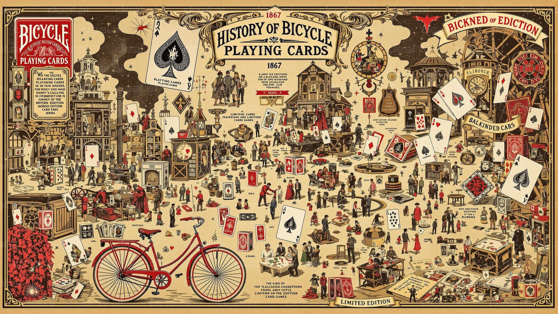 "Bicycle Cards Historical Montage"