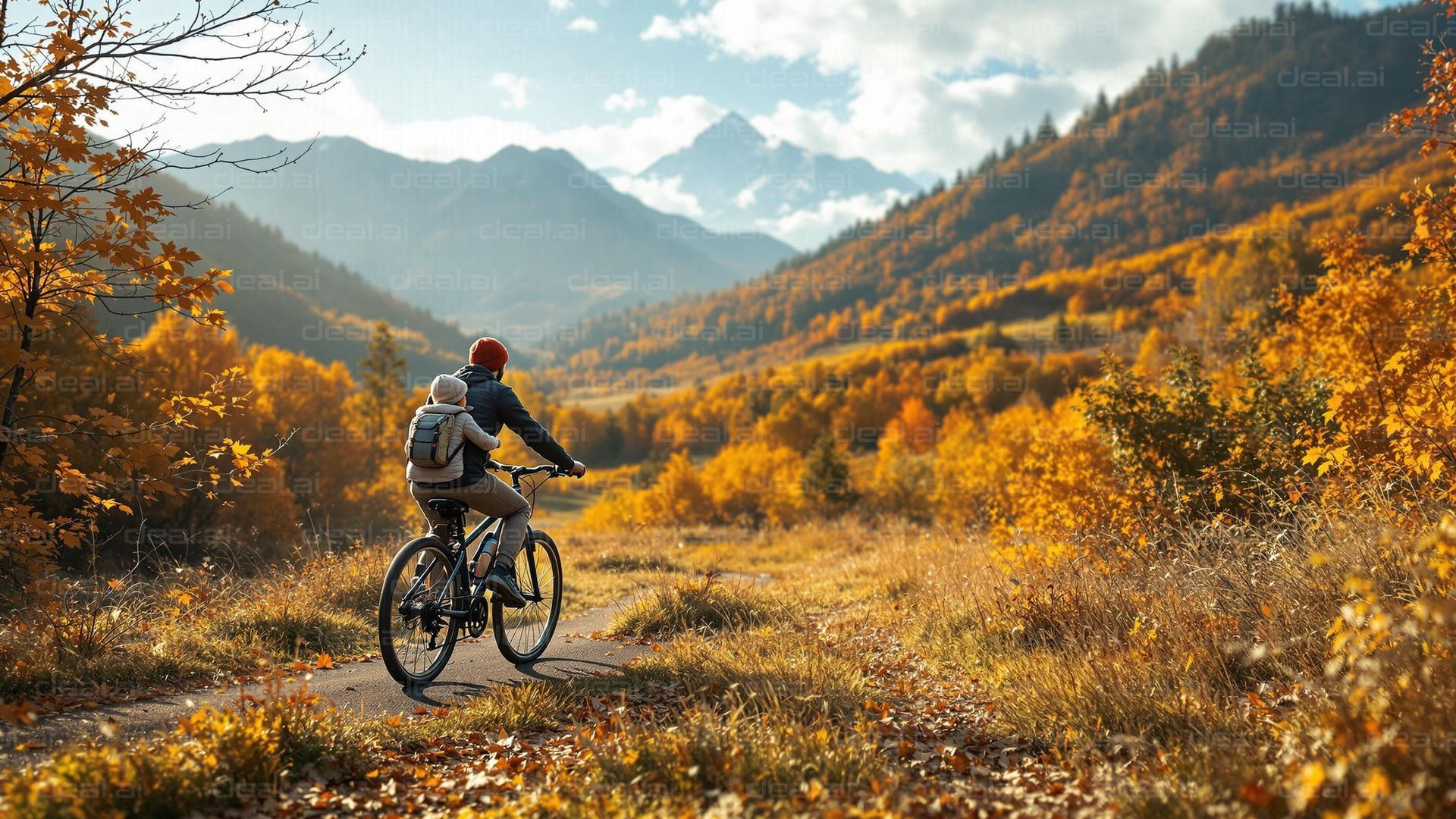 "Autumn Ride in the Mountains"