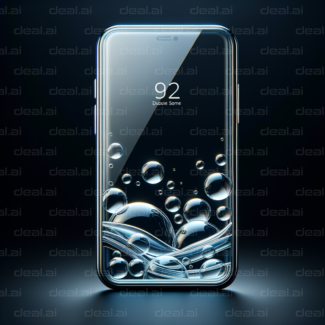 "Smartphone with Bubbles"