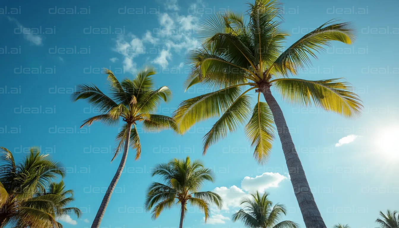 Sunny Palm Paradise Sky